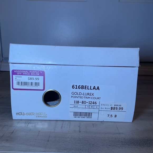 Headover Heals by Dune - Golden Sparkle High Heels - Wedding Shoes - Picture 10 of 10